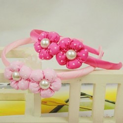 Pearl Flower Baby Hairbands - all colors