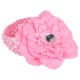 Peony Flower Crystal Headband-pink